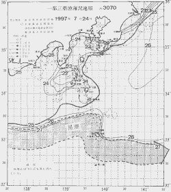 一都三県漁海況速報、関東・東海海況速報(1997/07/24)
