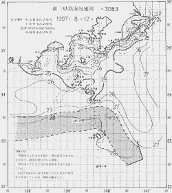 一都三県漁海況速報、関東・東海海況速報(1997/08/12)