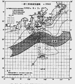 一都三県漁海況速報、関東・東海海況速報(1999/08/03)