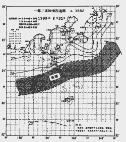 一都三県漁海況速報、関東・東海海況速報(1999/08/31)
