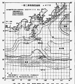 一都三県漁海況速報、関東・東海海況速報(2001/11/06)
