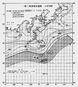 一都三県漁海況速報、関東・東海海況速報(2002/01/11)