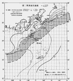 一都三県漁海況速報、関東・東海海況速報(2002/04/23)