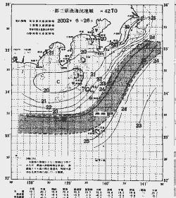 一都三県漁海況速報、関東・東海海況速報(2002/06/26)