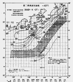 一都三県漁海況速報、関東・東海海況速報(2002/06/27)