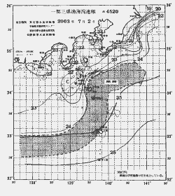 一都三県漁海況速報、関東・東海海況速報(2003/07/02)