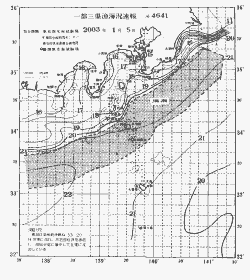 一都三県漁海況速報、関東・東海海況速報(2004/01/05)