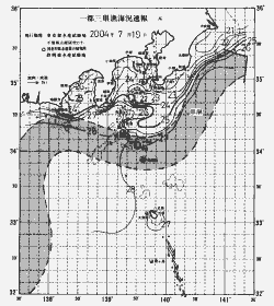 一都三県漁海況速報、関東・東海海況速報(2004/07/19)