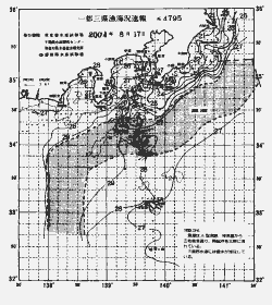 一都三県漁海況速報、関東・東海海況速報(2004/08/17)