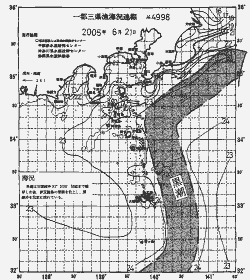 一都三県漁海況速報、関東・東海海況速報(2005/06/21)