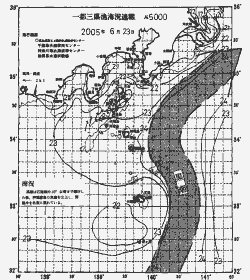 一都三県漁海況速報、関東・東海海況速報(2005/06/23)