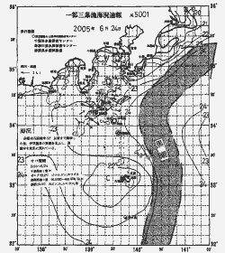 一都三県漁海況速報、関東・東海海況速報(2005/06/24)