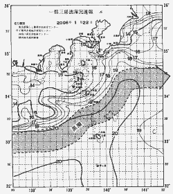 一都三県漁海況速報、関東・東海海況速報(2006/01/22)