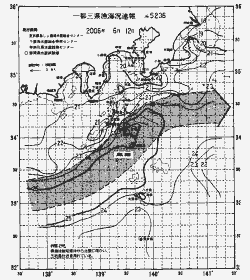 一都三県漁海況速報、関東・東海海況速報(2006/06/12)