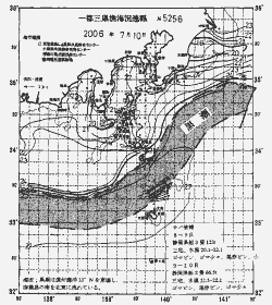 一都三県漁海況速報、関東・東海海況速報(2006/07/10)