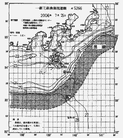 一都三県漁海況速報、関東・東海海況速報(2006/07/25)
