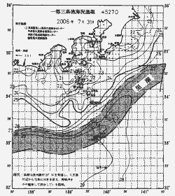 一都三県漁海況速報、関東・東海海況速報(2006/07/31)