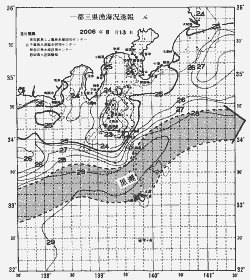 一都三県漁海況速報、関東・東海海況速報(2006/08/13)