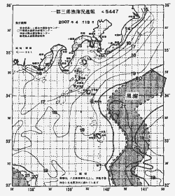 一都三県漁海況速報、関東・東海海況速報(2007/04/19)