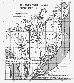 一都三県漁海況速報、関東・東海海況速報(2007/06/11)