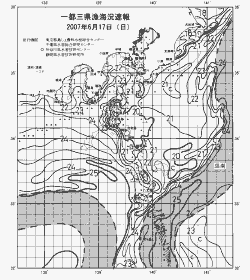 一都三県漁海況速報、関東・東海海況速報(2007/06/17)
