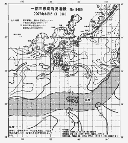 一都三県漁海況速報、関東・東海海況速報(2007/06/21)
