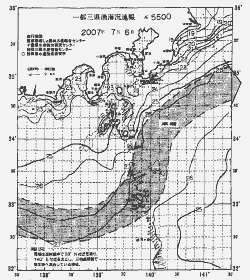 一都三県漁海況速報、関東・東海海況速報(2007/07/06)