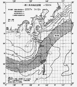 一都三県漁海況速報、関東・東海海況速報(2007/07/12)