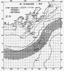 一都三県漁海況速報、関東・東海海況速報(2007/07/15)