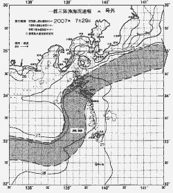一都三県漁海況速報、関東・東海海況速報(2007/07/29)