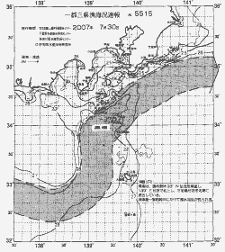 一都三県漁海況速報、関東・東海海況速報(2007/07/30)