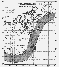 一都三県漁海況速報、関東・東海海況速報(2007/08/12)