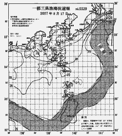 一都三県漁海況速報、関東・東海海況速報(2007/08/17)