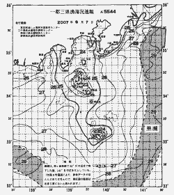 一都三県漁海況速報、関東・東海海況速報(2007/09/07)
