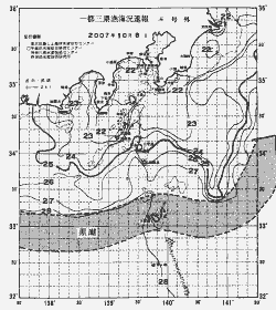 一都三県漁海況速報、関東・東海海況速報(2007/10/08)