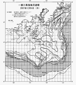 一都三県漁海況速報、関東・東海海況速報(2007/12/09)