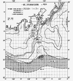 一都三県漁海況速報、関東・東海海況速報(2008/01/02)