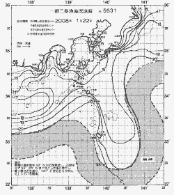 一都三県漁海況速報、関東・東海海況速報(2008/01/22)
