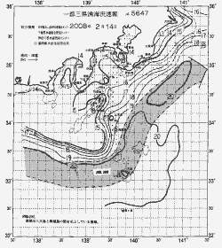 一都三県漁海況速報、関東・東海海況速報(2008/02/14)