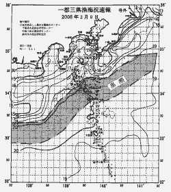 一都三県漁海況速報、関東・東海海況速報(2008/03/09)