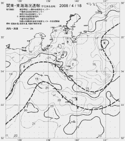 一都三県漁海況速報、関東・東海海況速報(2008/04/18)