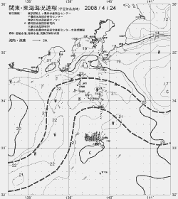 一都三県漁海況速報、関東・東海海況速報(2008/04/24)