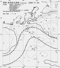 一都三県漁海況速報、関東・東海海況速報(2008/04/25)