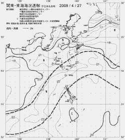 一都三県漁海況速報、関東・東海海況速報(2008/04/27)