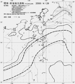一都三県漁海況速報、関東・東海海況速報(2008/04/29)