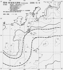 一都三県漁海況速報、関東・東海海況速報(2008/05/04)