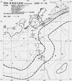 一都三県漁海況速報、関東・東海海況速報(2008/05/18)