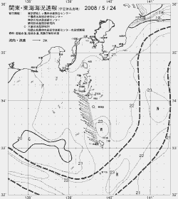 一都三県漁海況速報、関東・東海海況速報(2008/05/24)