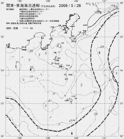 一都三県漁海況速報、関東・東海海況速報(2008/05/28)