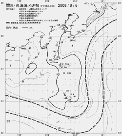 一都三県漁海況速報、関東・東海海況速報(2008/06/06)